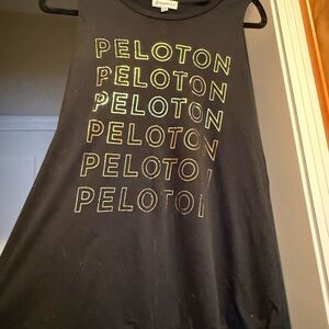Peloton Black Tank with Neon Accents